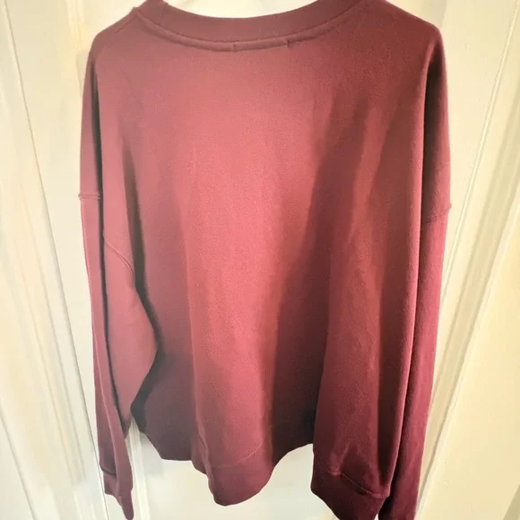 WeWoreWhat Oversized Crewneck Sweatshirt in Maroon (XL) NWOT - Picture 5 of 5
